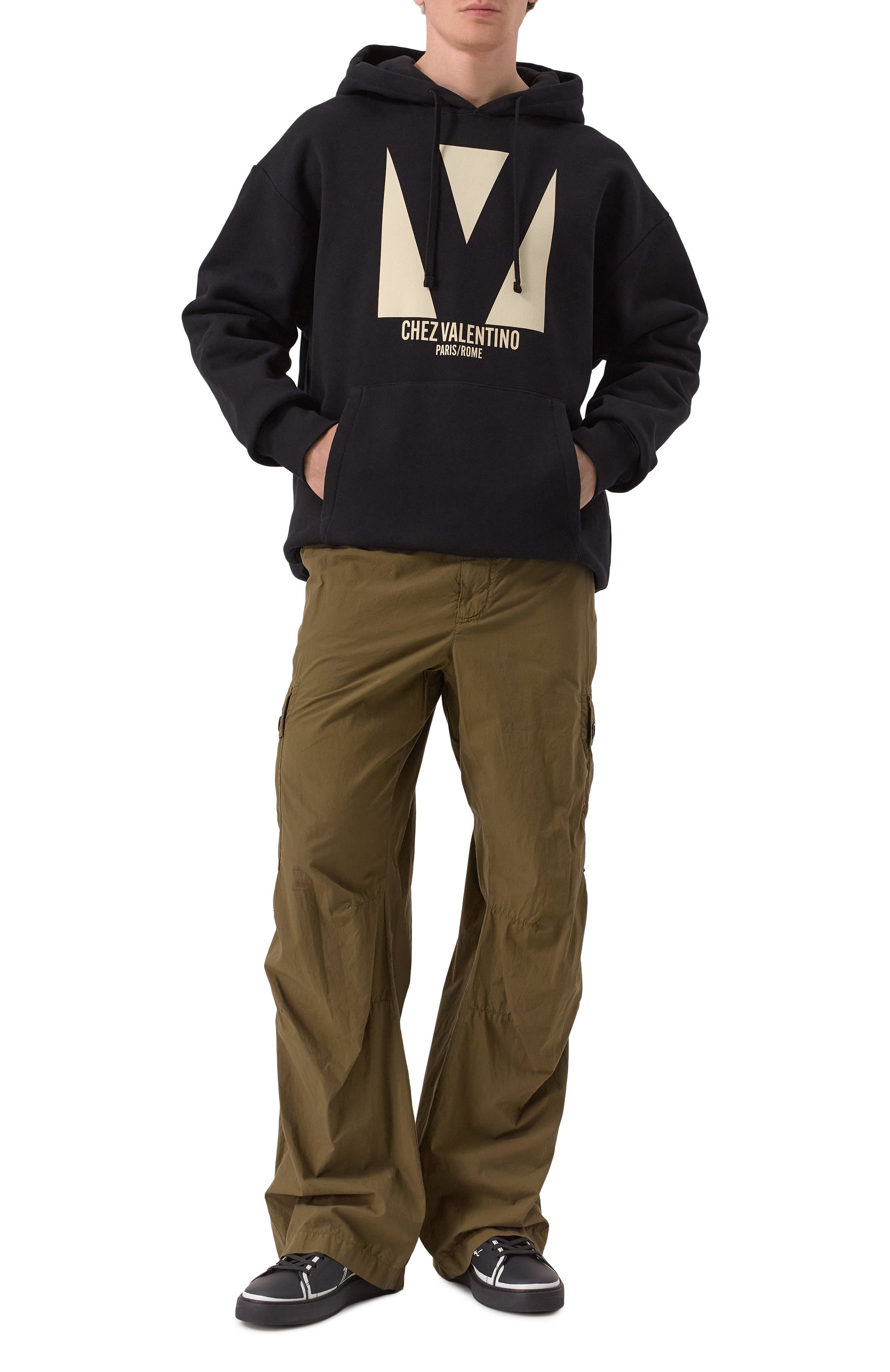 Хлопковое худи VALENTINO, арт. 6V3MF28NAQA, фото 2