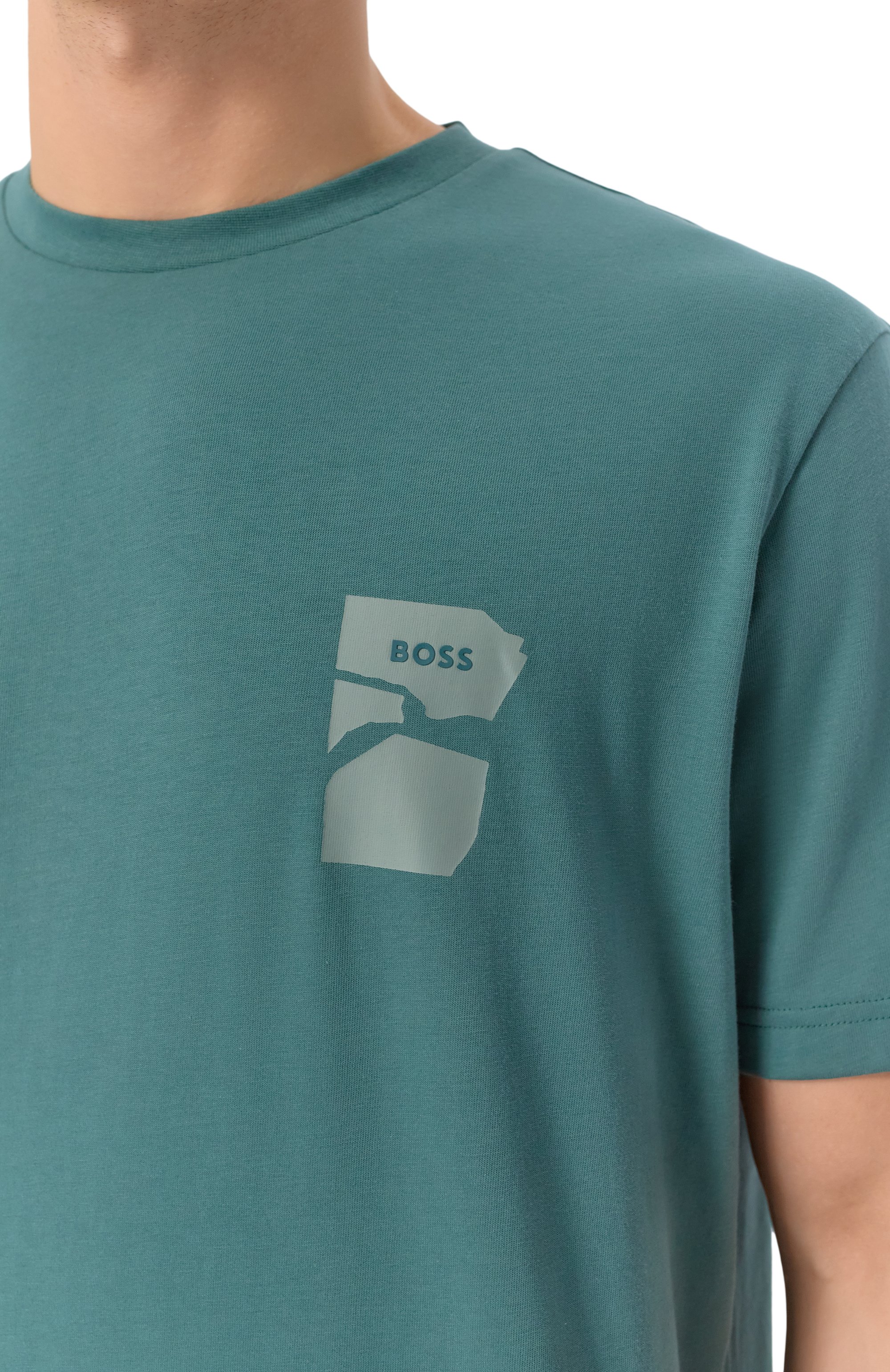 Хлопковая футболка BOSS ORANGE, арт. 50554610, фото 5