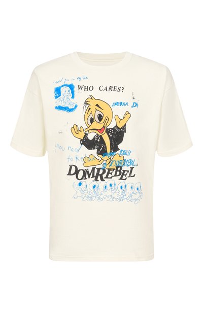 Мужская хлопковая футболка DOMREBEL, арт. M WH0 CARES/T-SHIRT