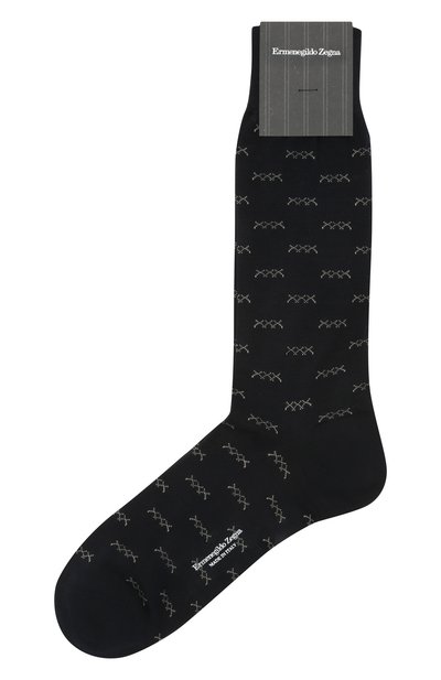 Мужские хлопковые носки ZEGNA, арт. N5V403810
