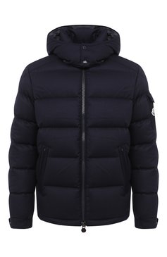 Мужская пуховик montgenevre MONCLER темно-синего цвета, арт. F2-091-1A537-00-54272 | Фото 1 (Длина (верхняя одежда): Короткие; Рукава: Длинные; Материал внешний: Шерсть; Материал подклада: Синтетический материал; Мужское Кросс-КТ: Верхняя одежда, пуховик-короткий; Стили: Кэжуэл; Кросс-КТ: Пуховик, Куртка; Материал утеплителя: Пух и перо; Драгоценные камни: Проставлено; Материал сплава: Проставлено)