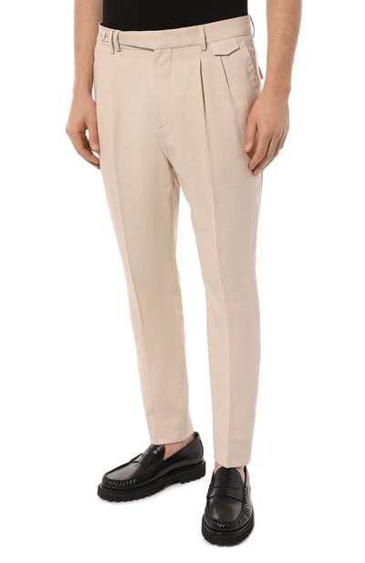 Брюки изо льна и шерсти BRUNELLO CUCINELLI, арт. MW494E1920, фото 3