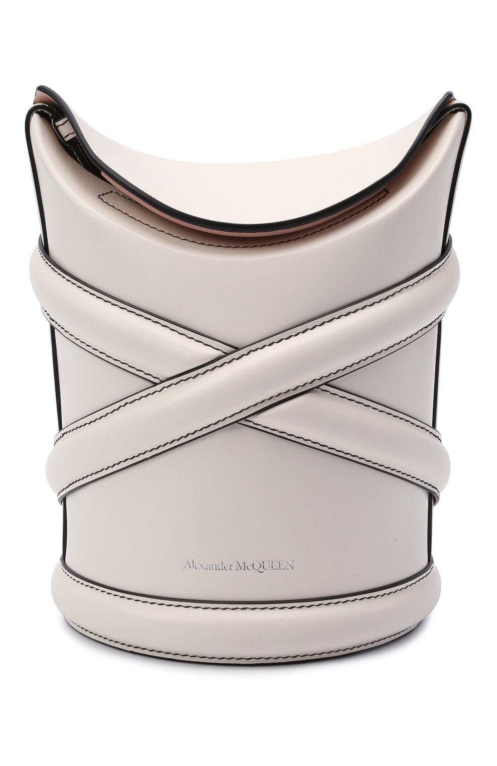 Сумка curve small ALEXANDER MCQUEEN белого цвета по цене 180000 руб., арт. 656467/1YB45, фото 1 Сумка curve small ALEXANDER MCQUEEN, арт. 656467/1YB45, фото 1