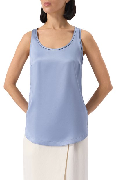 Атласный топ BRUNELLO CUCINELLI, арт. M0C59DE330, фото 3