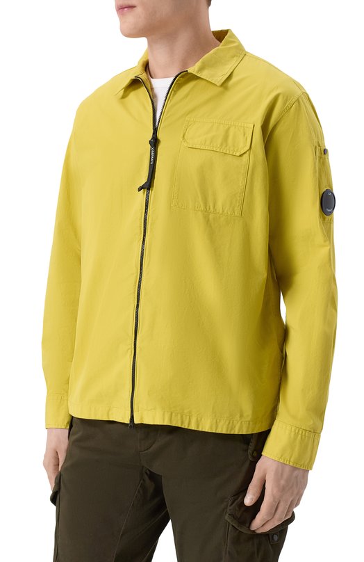 Хлопковая куртка-рубашка C.P. Company 20CM0S705A/110143G Жёлтый  20CM0S705A/110143G Фото 3