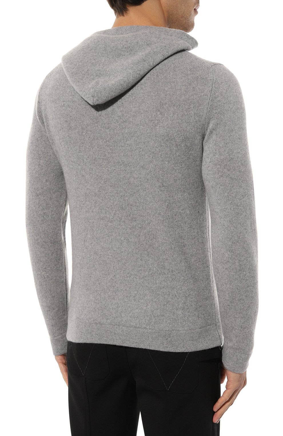 Кашемировое худи DANIELE FIESOLI серого цвета по цене 42350 руб., арт. WS3436, фото 4 Кашемировое худи DANIELE FIESOLI, арт. WS3436, фото 4