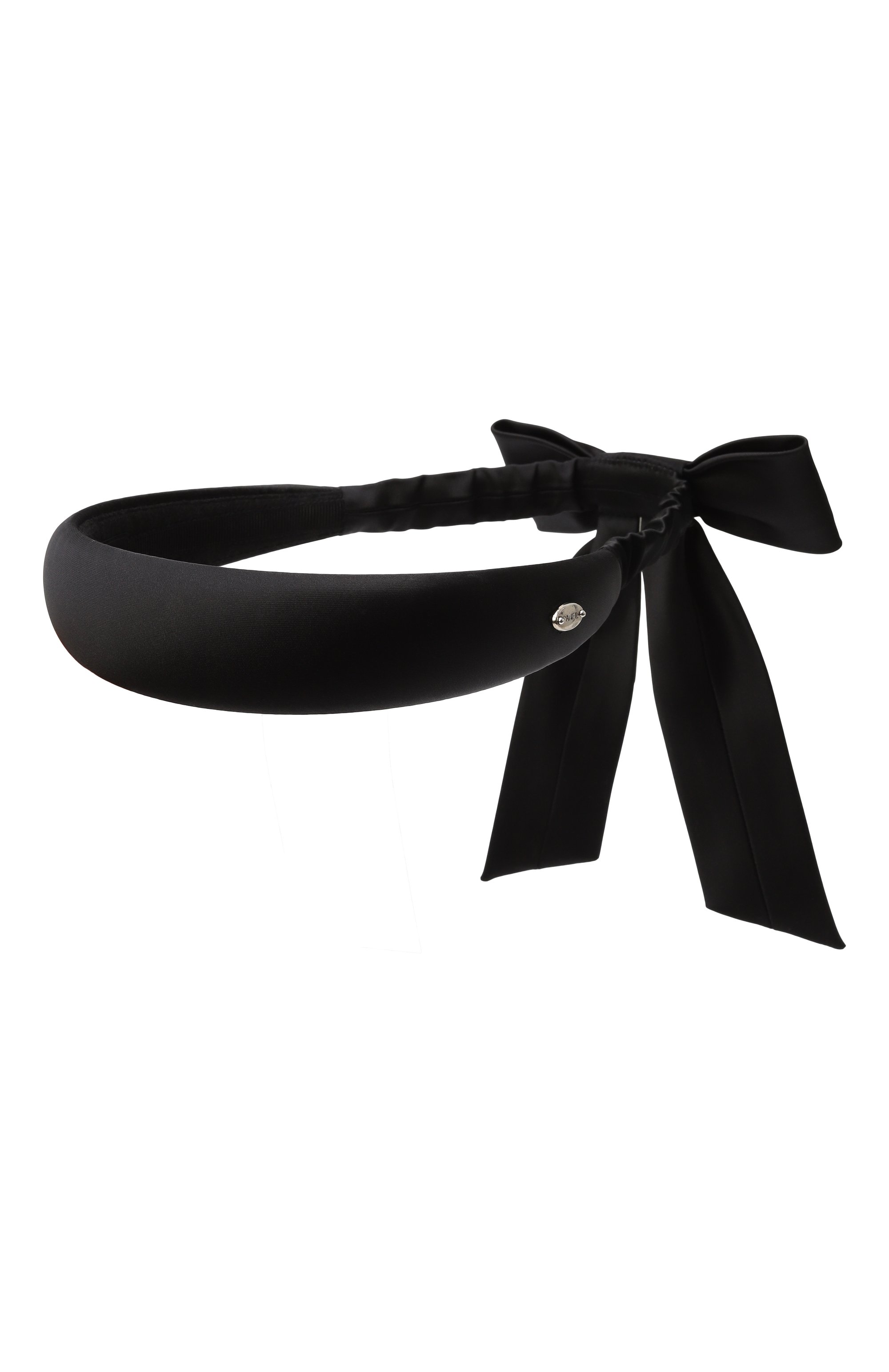 Ободок для волос PANFIL черного цвета по цене 14000 руб., арт. 0-BND-BL, фото 3 Ободок для волос PANFIL, арт. 0-BND-BL, фото 3