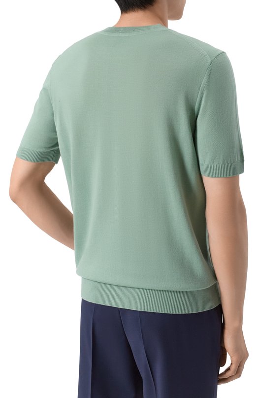 Шерстяной джемпер BOSS 50560476 Зелёный  50560476 Фото 4