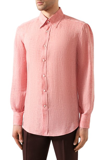 Льняная рубашка BRUNELLO CUCINELLI, арт. MB6080038, фото 3