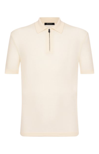 Мужская поло из шерсти и шелка KNT, арт. UMM059201