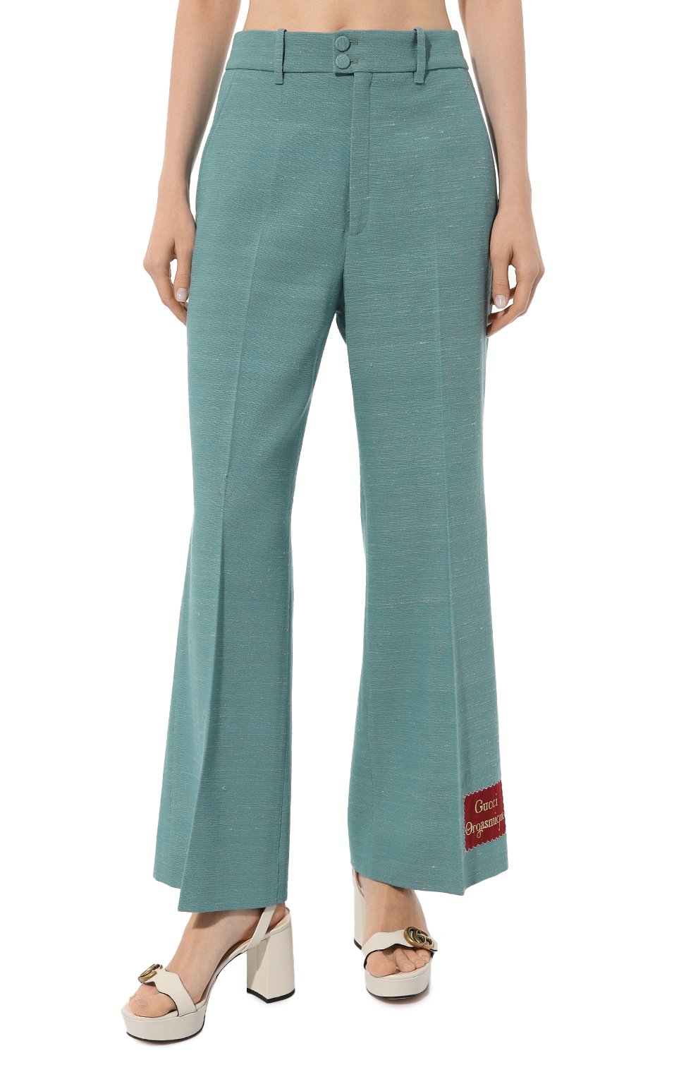 Брюки из шерсти и шелка GUCCI, арт. 622206 ZAD0D, фото 3