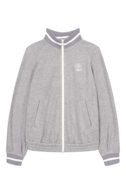 Толстовка из вискозы и хлопка BRUNELLO CUCINELLI, арт. BG930E892C