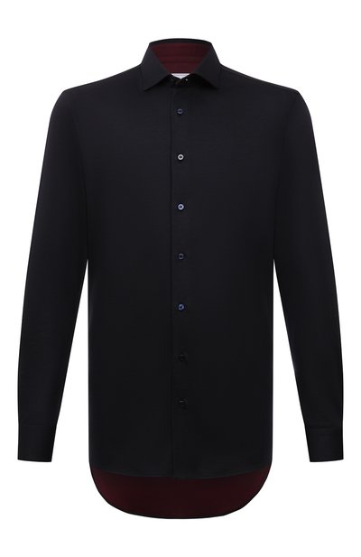 Шерстяная рубашка ZILLI SPORT темно-синего цвета по цене 127000 руб., арт. MFW-66028-000/ZS0004, фото 1 Шерстяная рубашка ZILLI SPORT, арт. MFW-66028-000/ZS0004, фото 1