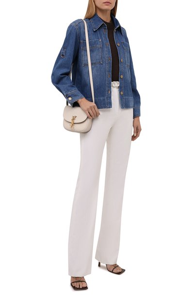 Джинсовая куртка VICTORIA BECKHAM синего цвета по цене 46250 руб., арт. 1521DSH002911A, фото 2 Джинсовая куртка VICTORIA BECKHAM, арт. 1521DSH002911A, фото 2