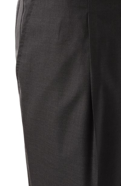 Брюки из шерсти и шелка BRUNELLO CUCINELLI темно-серого цвета по цене 180500 руб., арт. MF460PS03, фото 5 Брюки из шерсти и шелка BRUNELLO CUCINELLI, арт. MF460PS03, фото 5