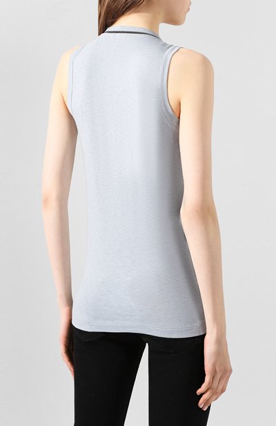 Хлопковый топ BRUNELLO CUCINELLI, арт. MH974BX220, фото 4