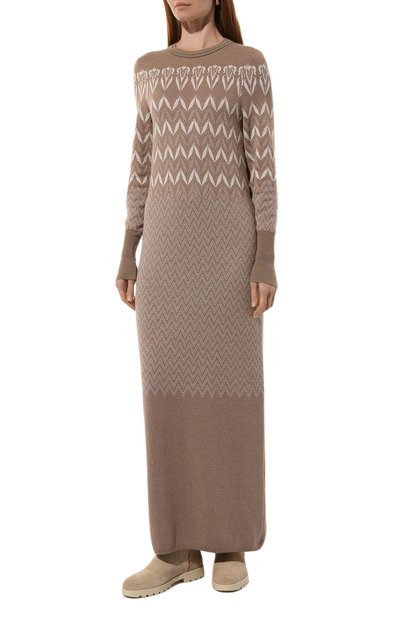 Платье из шелка и кашемира FREEAGE, арт. W25.DR116M.6039.130, фото 3