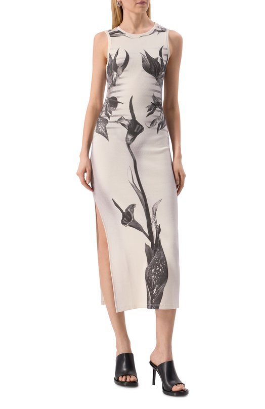 Хлопковое платье Jean Paul Gaultier 25/33-F-R0360-J579 Кремовый  25/33-F-R0360-J579 Фото 3