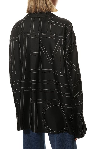 Атласная блузка TOTEME, арт. 213-755-707, фото 4