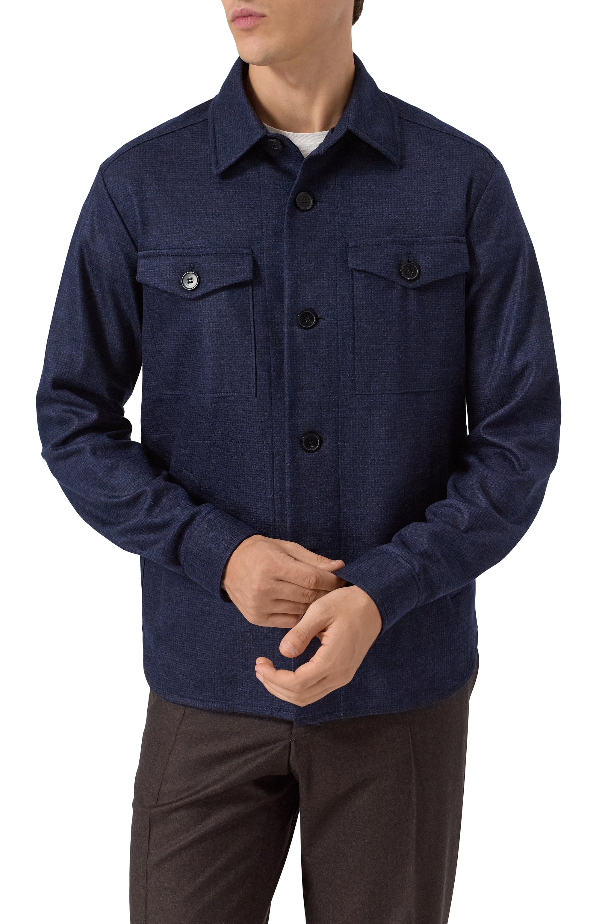 Шерстяная куртка-рубашк�а HARRIS WHARF LONDON, арт. CH9320MVA, фото 3