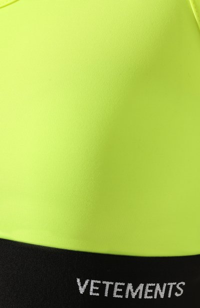 Топ VETEMENTS желтого цвета по цене 16450 руб., арт. SS20TR342 1624/W/FLU0 YELL0W, фото 5 Топ VETEMENTS, арт. SS20TR342 1624/W/FLU0 YELL0W, фото 5