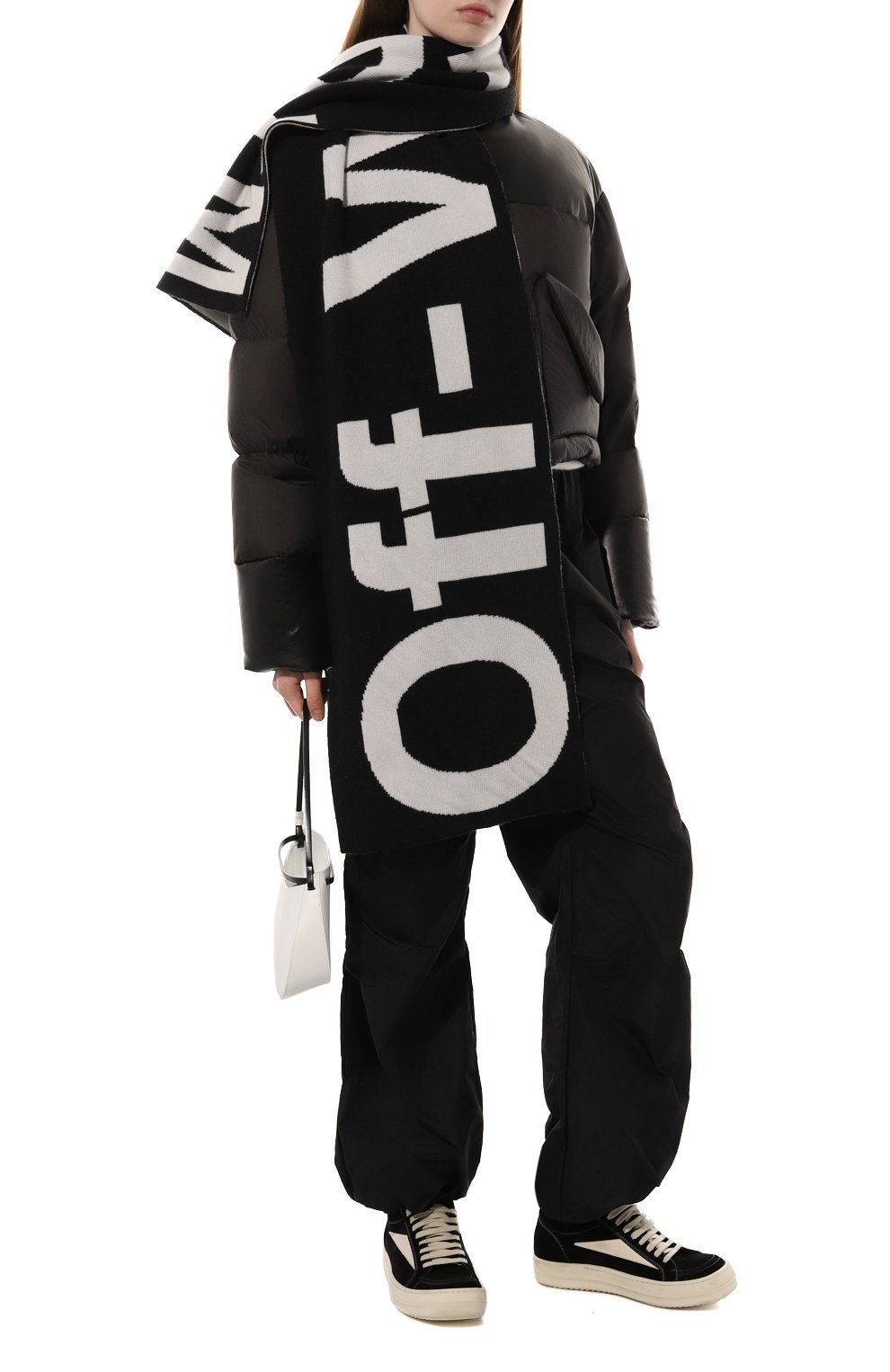 Шерстяной шарф OFF-WHITE, арт. OWMA017F22KNI0011001, фото 2