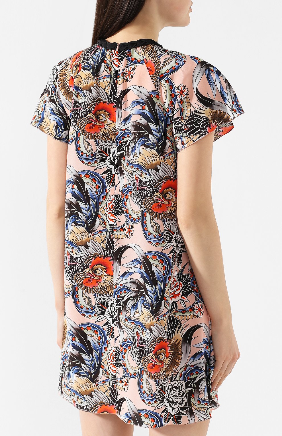 Шелковое платье REDVALENTINO разноцветного цвета по цене 48400 руб., арт. RR0VAD65/SJB, фото 4 Шелковое платье REDVALENTINO, арт. RR0VAD65/SJB, фото 4