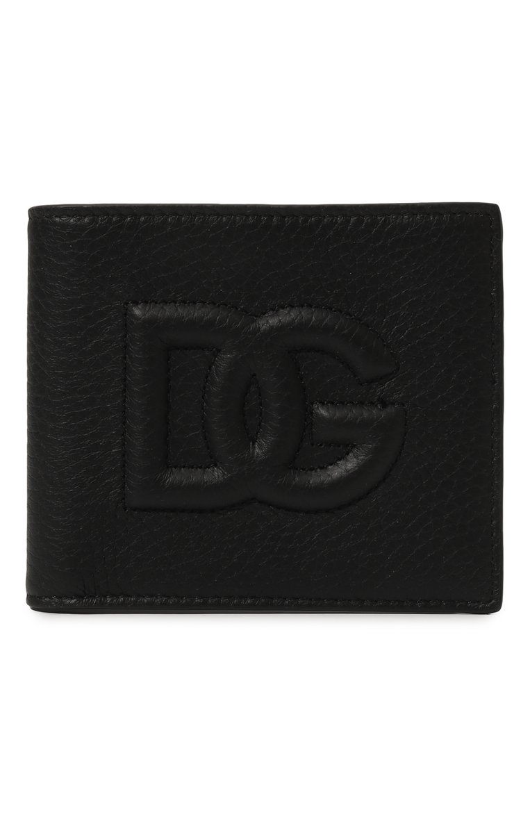 Мужской кожаное портмоне DOLCE & GABBANA черного цвета, арт. BP1321/AT489 | Фото 1 (Нос: Не проставлено; Материал сплава: Проставлено; Материал: Натуральная кожа)