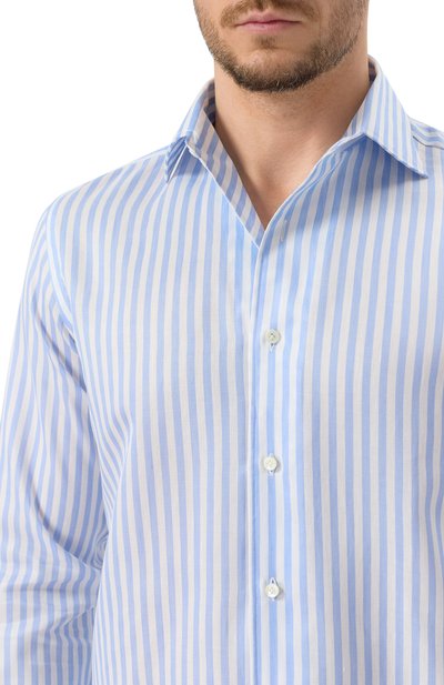 Рубашка из хлопка и льна  ALESSANDRO GHERARDI, арт. D0UBLE/7438, фото 5