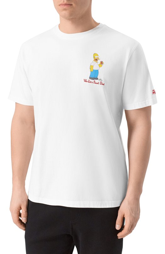 Хлопковая футболка MC2 Saint Barth ARN0001-03072I/ARN0TT Белый  ARN0001-03072I/ARN0TT Фото 3