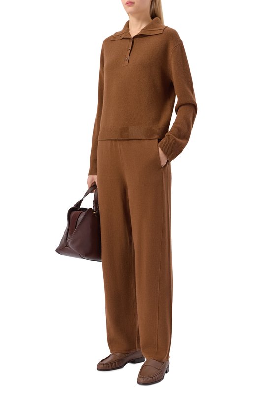 Кашемировые брюки 12 STOREEZ 134399 Коричневый  134399 Фото 2