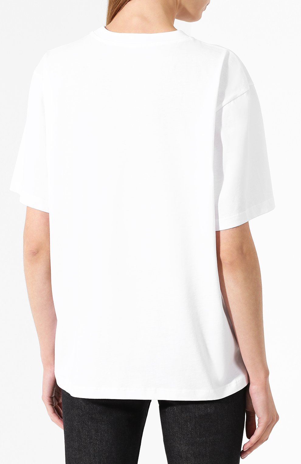 Хлопковая футболка VICTORIA, VICTORIA BECKHAM, арт. JYVV 149 PAW19 C0TT0N JERSEY, фото 4