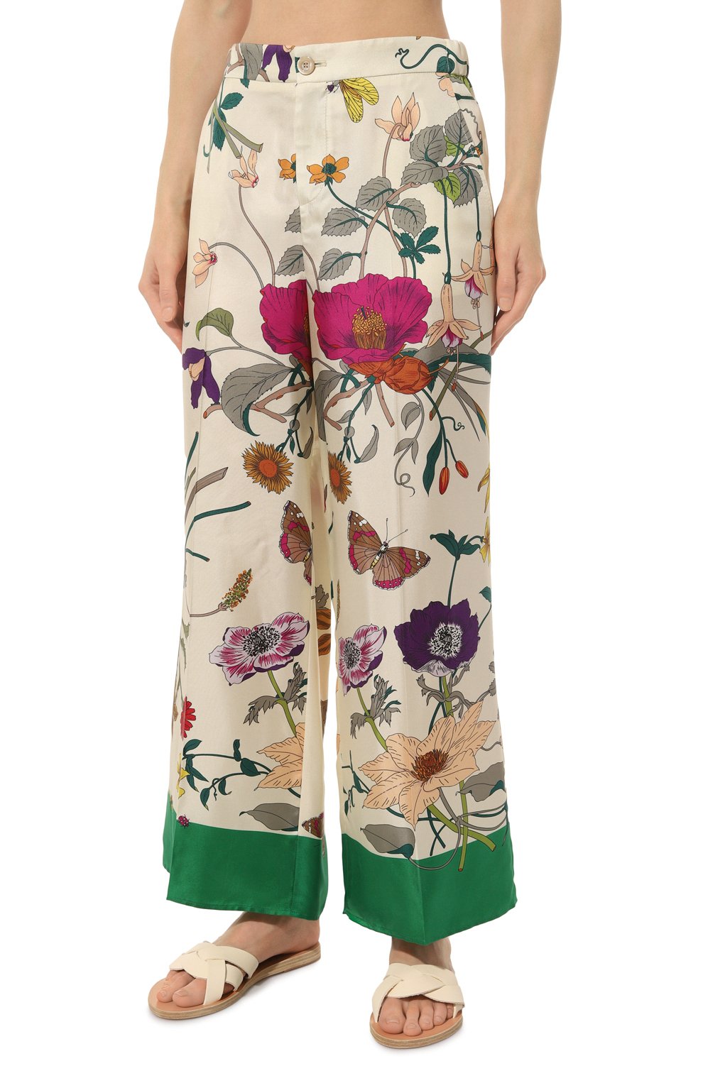 Шелковые брюки GUCCI, арт. 543465 ZLQ97, фото 3