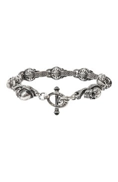 Мужской браслет funny skulls GL JEWELRY серебряного цвета, арт. M400011-S97-01 | Фото 3 (Материал: Серебро; Региональные ограничения белый спи�сок (Axapta Mercury): Не проставлено; Нос: Не проставлено)