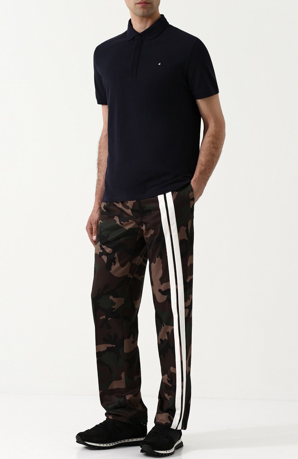 Брюки прямого кроя с камуфляжным принтом VALENTINO, арт. QV3RB0Q6MMZ, фото 2