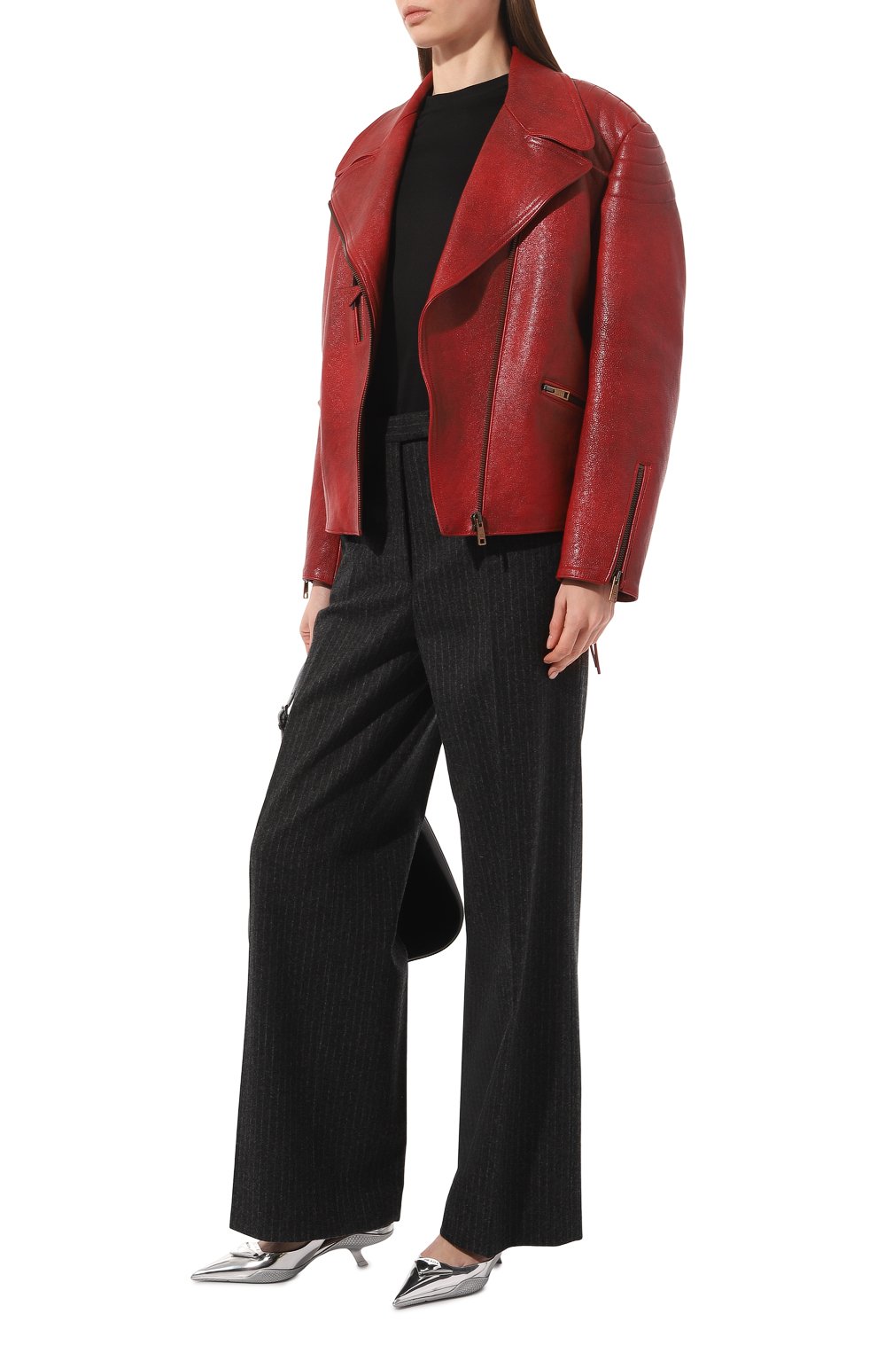 Кожаная куртка PRADA, арт. 58A100-2D02-F0011, фото 2