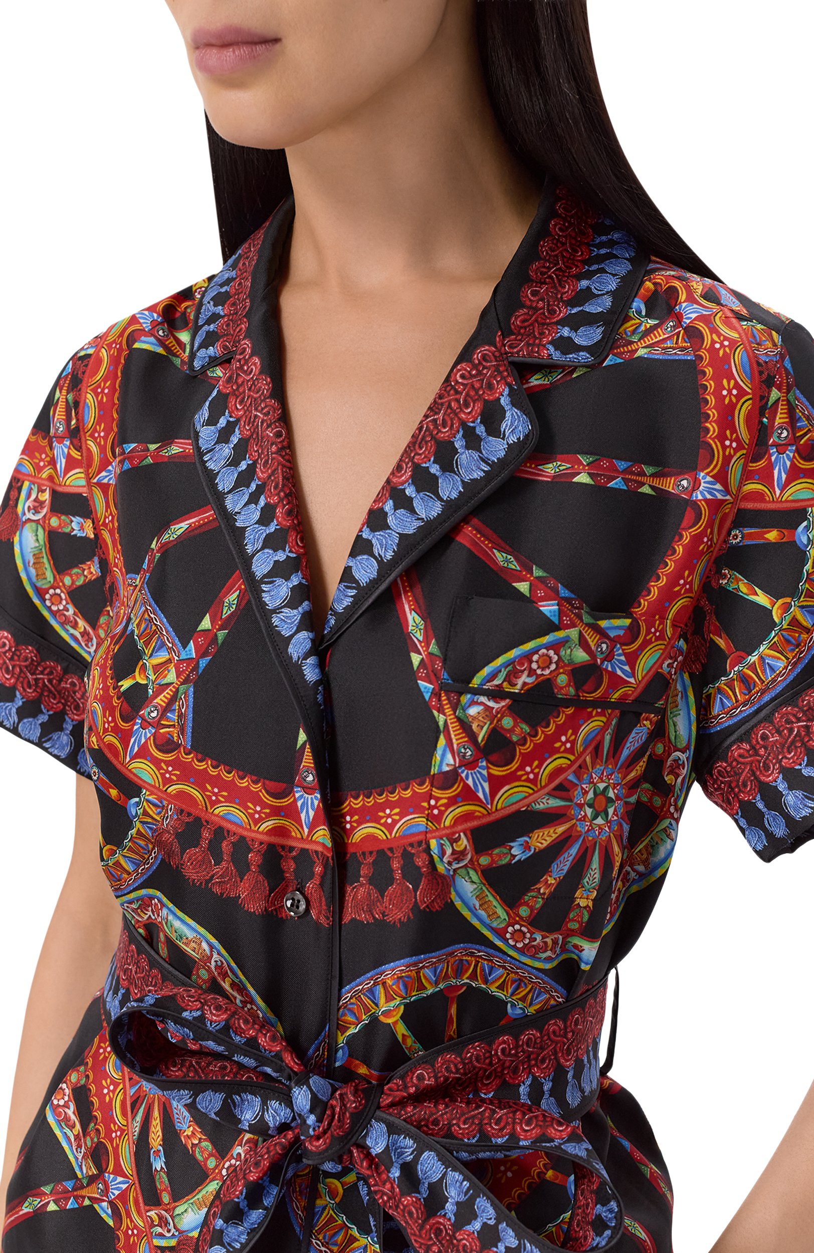 Шелковая рубашка DOLCE & GABBANA, арт. F5G67T/GDDTI, фото 5