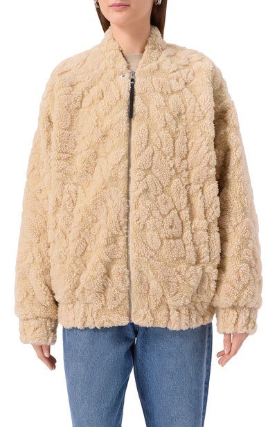 Бомбер HUGO бежевого цвета по цене 37950 руб., арт. 50546469, фото 3 Бомбер HUGO, арт. 50546469, фото 3