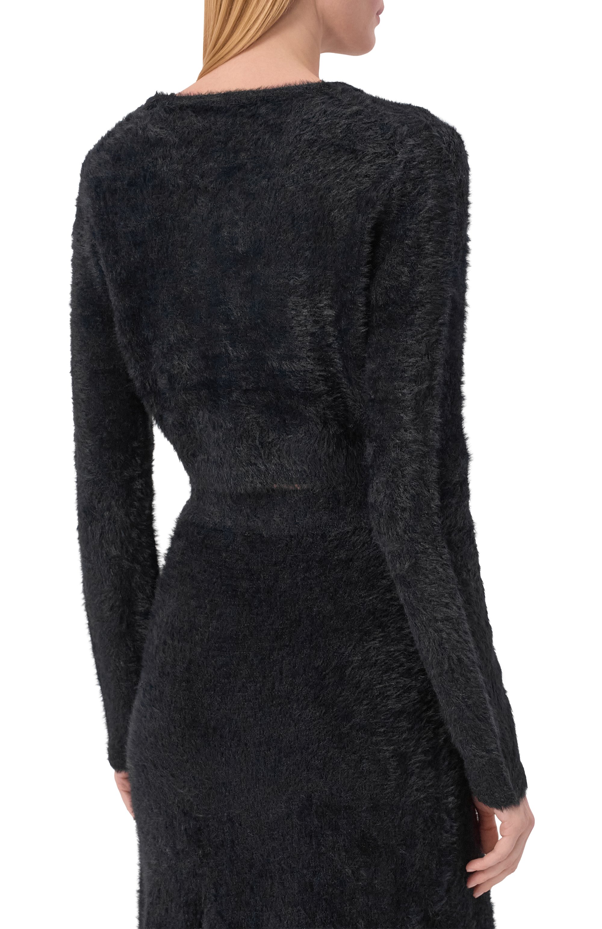 Кардиган HELMUT LANG черного цвета по цене 30750 руб., арт. P07HW701, фото 4 Кардиган HELMUT LANG, арт. P07HW701, фото 4