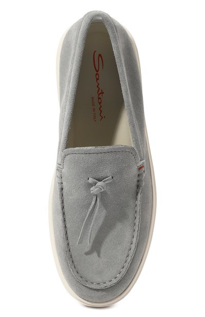 Замшевые лоферы SANTONI, арт. MBCD21439BARCSB5U48, фото 4