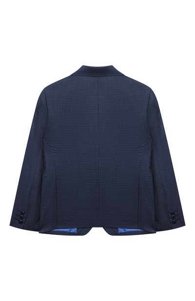 Шерстяной пиджак STEFANO RICCI JUNIOR синего цвета по цене 128500 руб., арт. Y1RF732000/C086HC, фото 2 Шерстяной пиджак STEFANO RICCI JUNIOR, арт. Y1RF732000/C086HC, фото 2