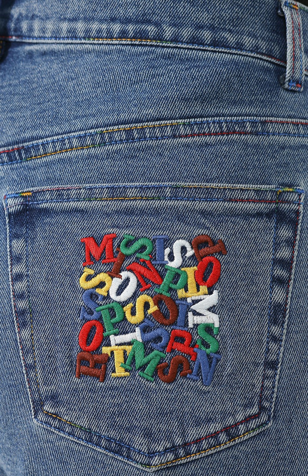Джинсы M MISSONI синего цвета по цене 19950 руб., арт. 2DI00142/2W002X, фото 5 Джинсы M MISSONI, арт. 2DI00142/2W002X, фото 5