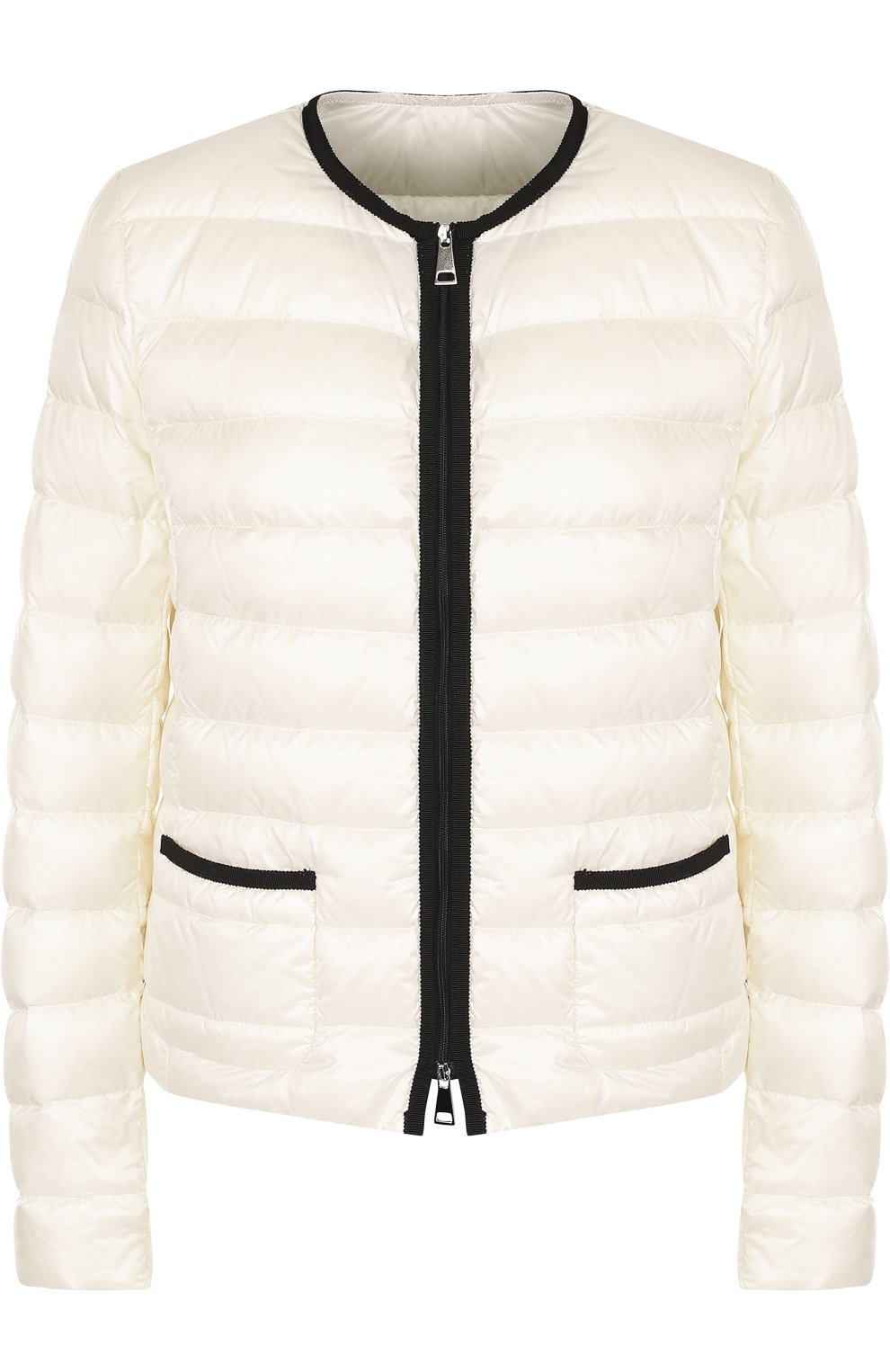Стеганый пуховик на молнии с круглым вырезом MONCLER, арт. D1-093-45327-99-53048, фото 1