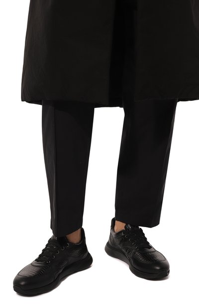 Кроссовки marte с отделкой из кожи аллигатора ARTIOLI, арт. 0S544/CALF/ALLIGAT0R/FABRIC MARTE, фото 3