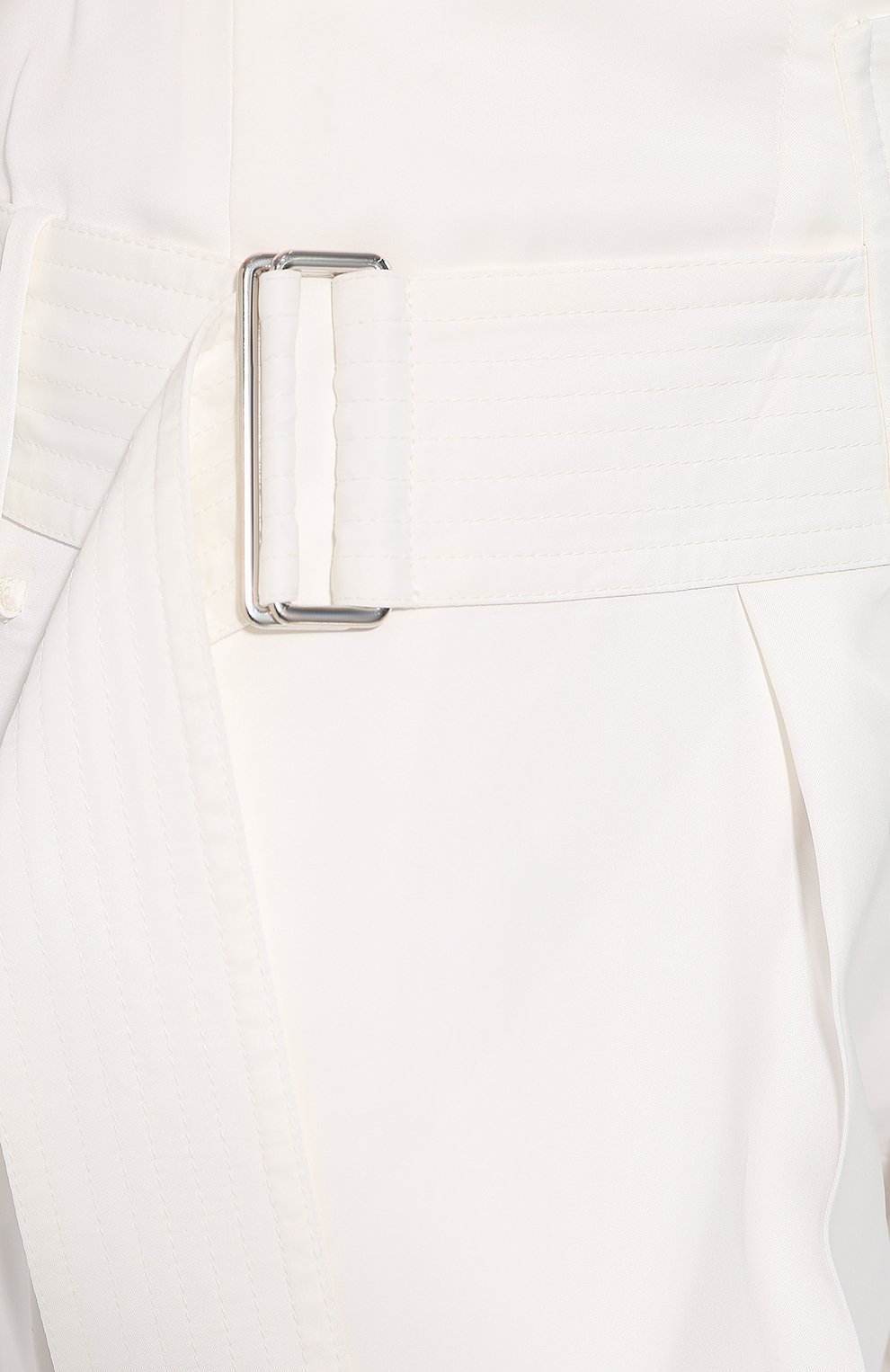Брюки с поясом VICTORIA BECKHAM белого цвета по цене 63250 руб., арт. TR 0VR 2814C MSS19 MATT SATIN, фото 5 Брюки с поясом VICTORIA BECKHAM, арт. TR 0VR 2814C MSS19 MATT SATIN, фото 5