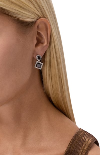 Серьги MAISON MARGIELA черного цвета по цене 57700 руб., арт. SM1VG0071/P9144, фото 4 Серьги MAISON MARGIELA, арт. SM1VG0071/P9144, фото 4