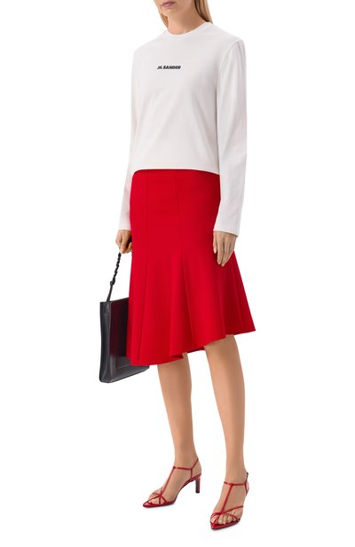 Женская юбка из вискозы JIL SANDER, арт. J02MA0365/J20340