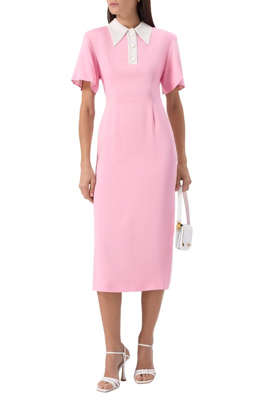 Платье из вискозы ROWEN ROSE DRS_RR271_L Розовый  DRS_RR271_L Фото 2