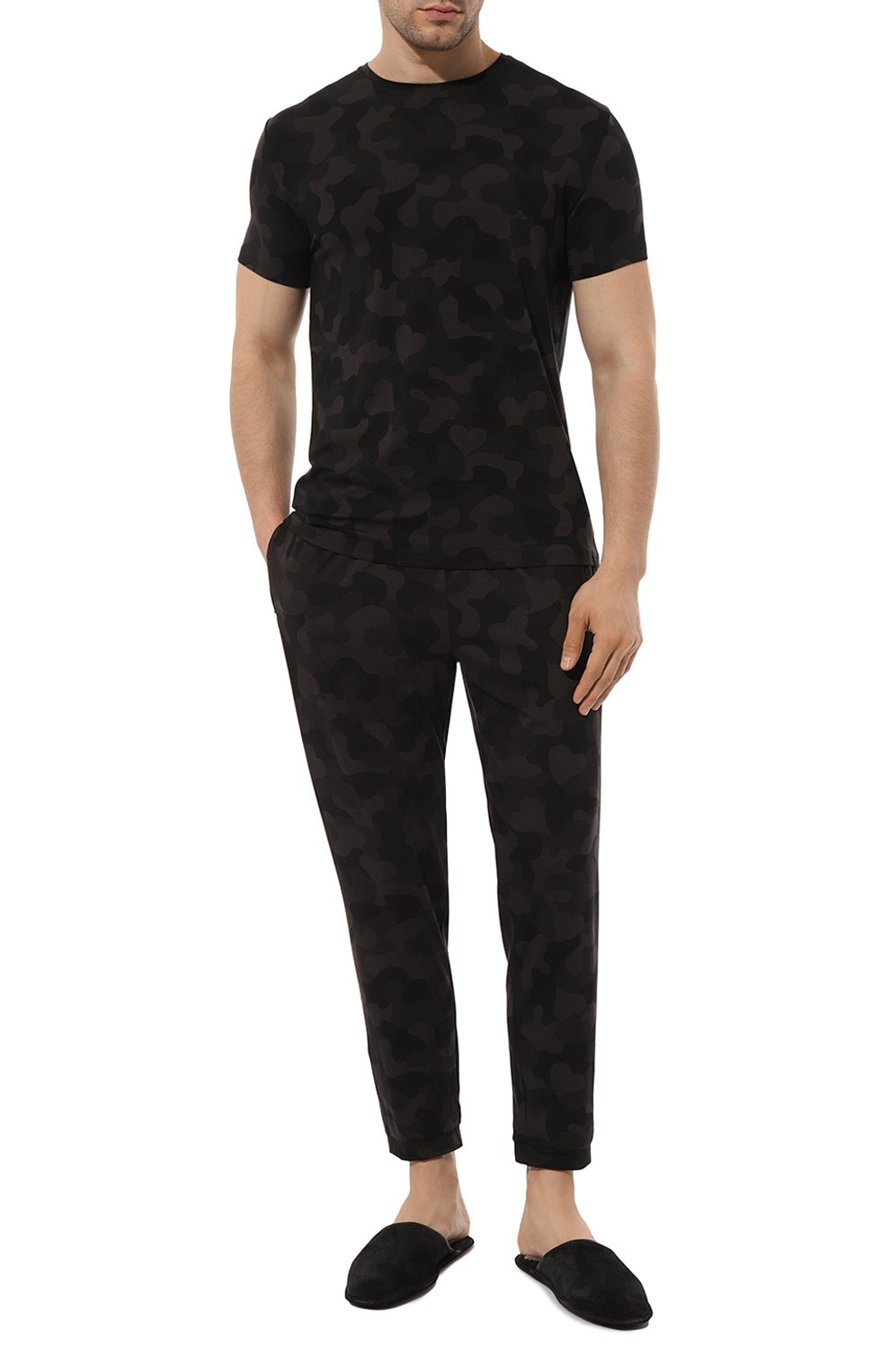 Домашние джоггеры DEREK ROSE темно-серого цвета по цене 35150 руб., арт. 9403-L0ND011, фото 2 Домашние джоггеры DEREK ROSE, арт. 9403-L0ND011, фото 2