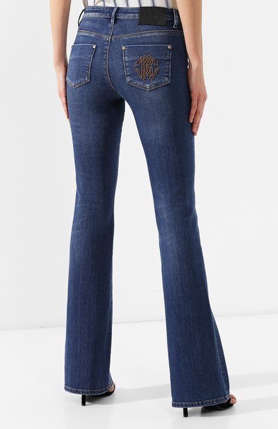 Расклешенные джинсы ROBERTO CAVALLI, арт. IQJ233/DS007, фото 4